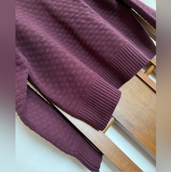 Lululemon Texture Play Crew Sweater Cassis Maroon Cashmere Size XS S NWT - Picture 5 of 11